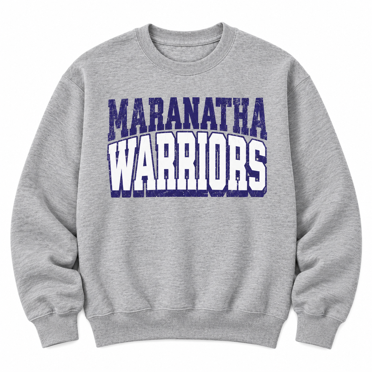 Maranatha Warriors Sport Grey Crewneck Sweatshirt