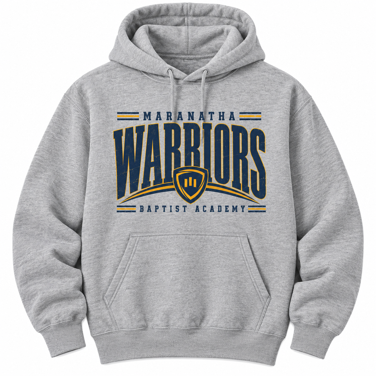 WARRIORS Maranatha Baptist Academy Sport Grey Hoodie