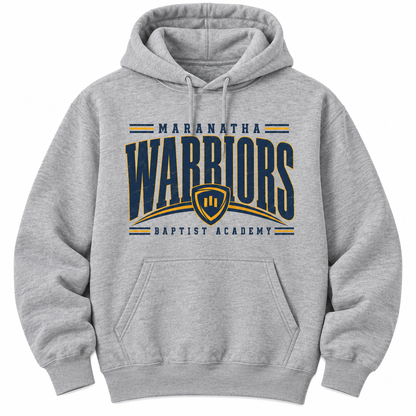 WARRIORS Maranatha Baptist Academy Sport Grey Hoodie