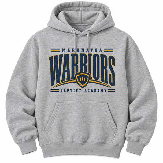 WARRIORS Maranatha Baptist Academy Sport Grey Hoodie