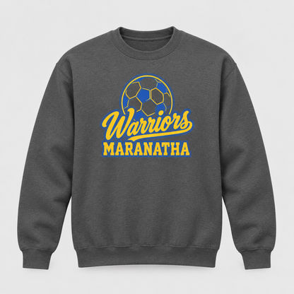 Maranatha Soccer Warriors charcoal crewneck sweatshirt
