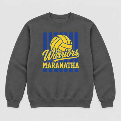 Maranatha Volleyball Warriors charcoal crewneck sweatshirt