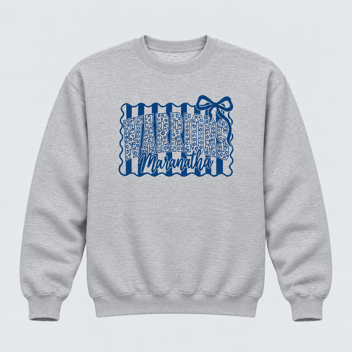 Maranatha Warriors Bow sport grey crewneck sweatshirt