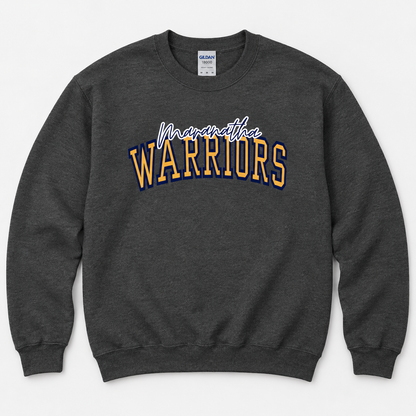Maranatha Warriors Collegiate Charcoal Crewneck Sweatshirt