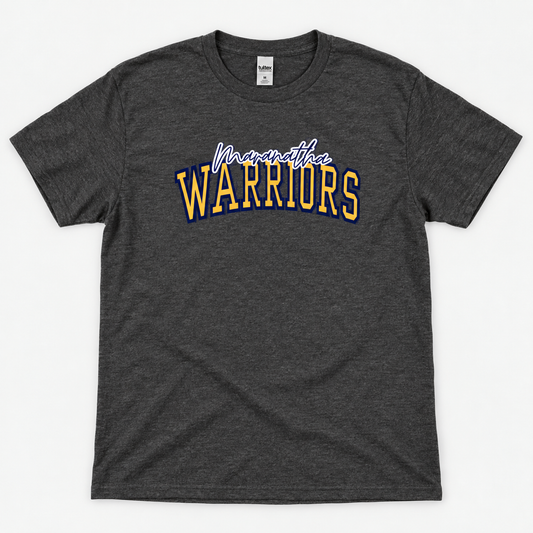 Maranatha Warriors Collegiate Charcoal Spirit Tee
