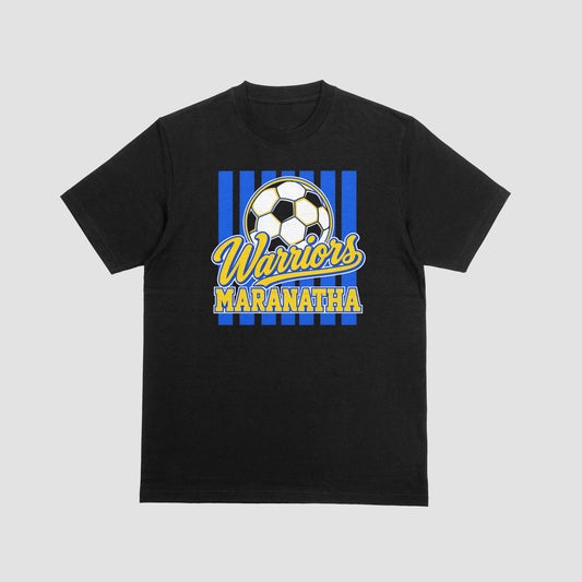 Maranatha Soccer Warriors Black Spirit Tee mockup