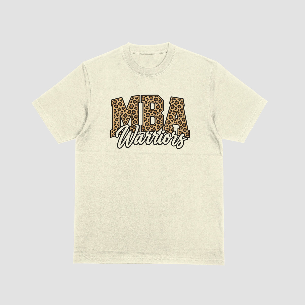 Maranatha MBA Leopard Warriors natural spirit tee