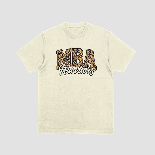 Maranatha MBA Leopard Warriors natural spirit tee