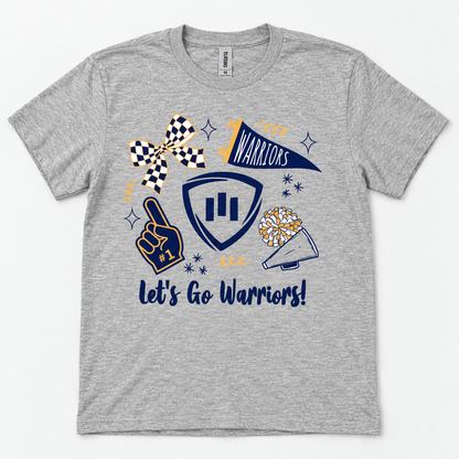 Maranatha Warriors Cheer Heather Grey Spirit Tee